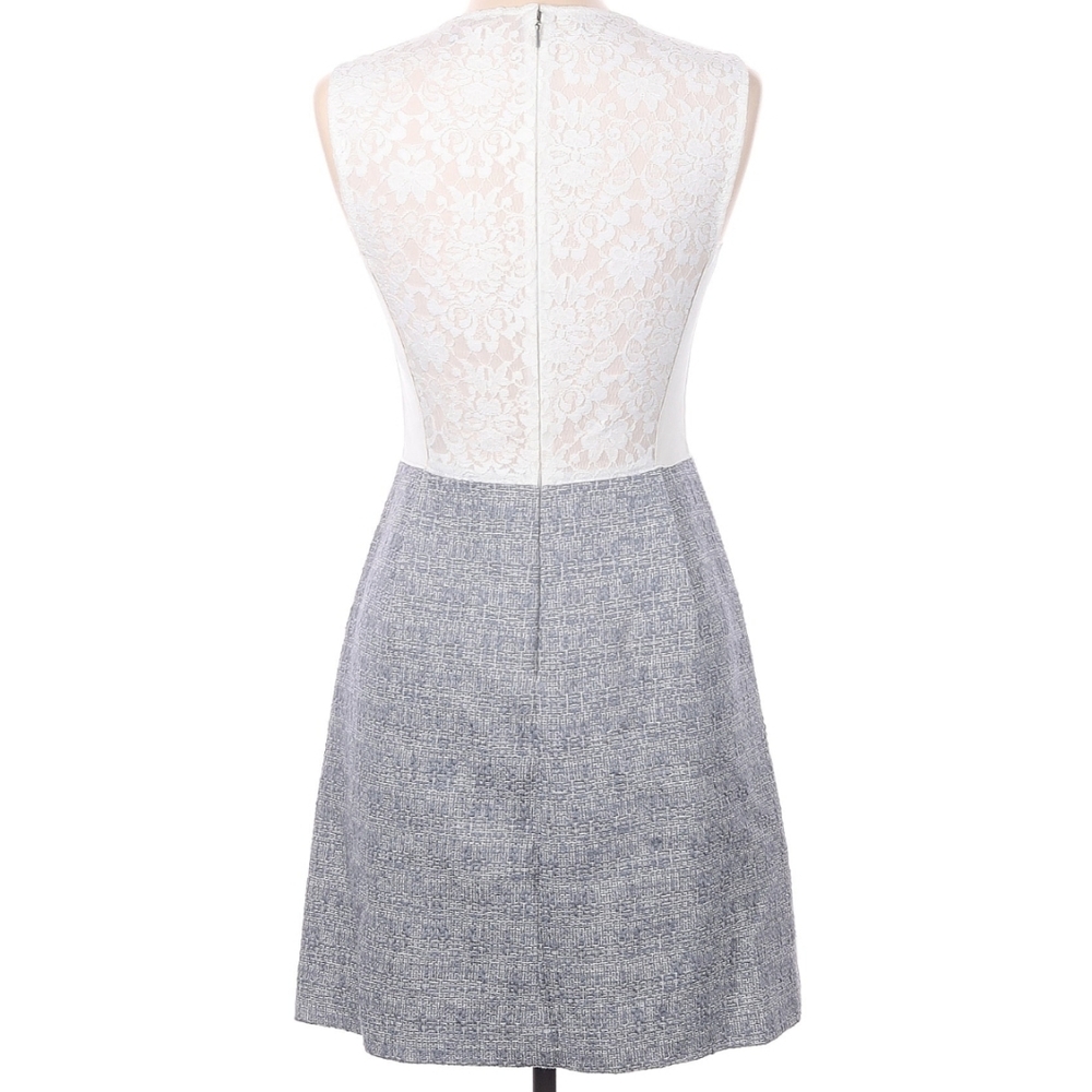 Rebecca Taylor White and Gray Skirt Dress - Picture 2 of 7